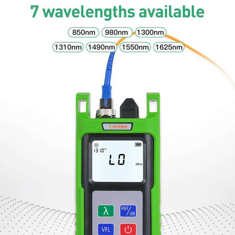 Komshine KPV-53 Optical Power Meter Fiber Loss Measuring Instrument, Model:KPV-53-A/-70dBm+6dBm