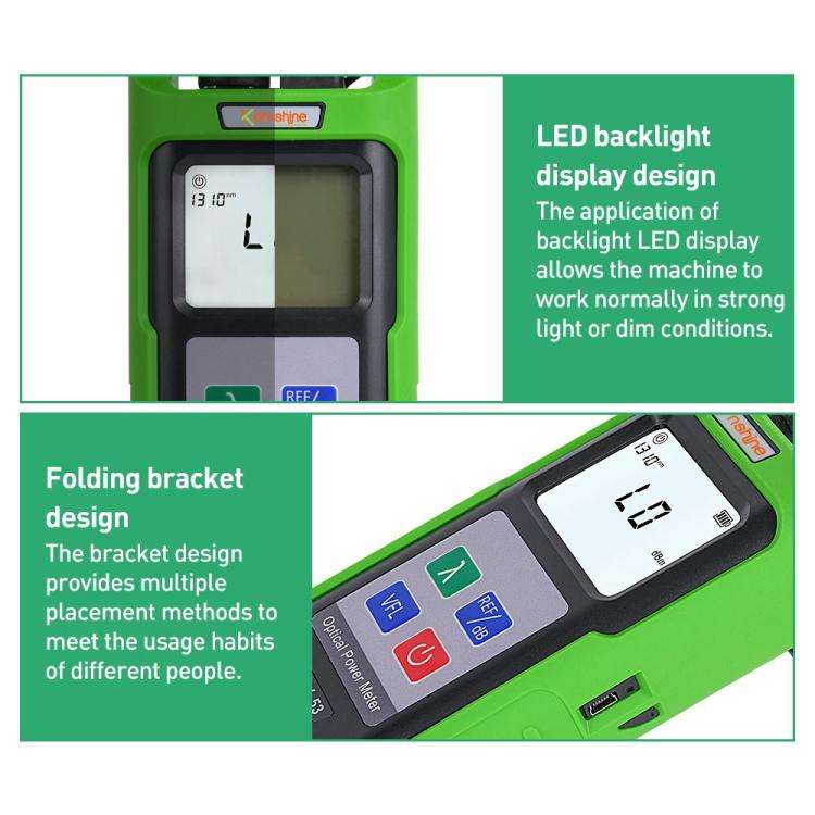 Komshine KPV-53 Optical Power Meter Fiber Loss Measuring Instrument, Model:KPV-53-A/-70dBm+6dBm