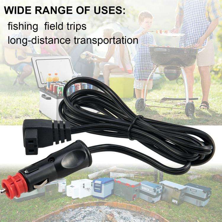 12V Car Refrigerator Compressor Extension Power Cable, 2m