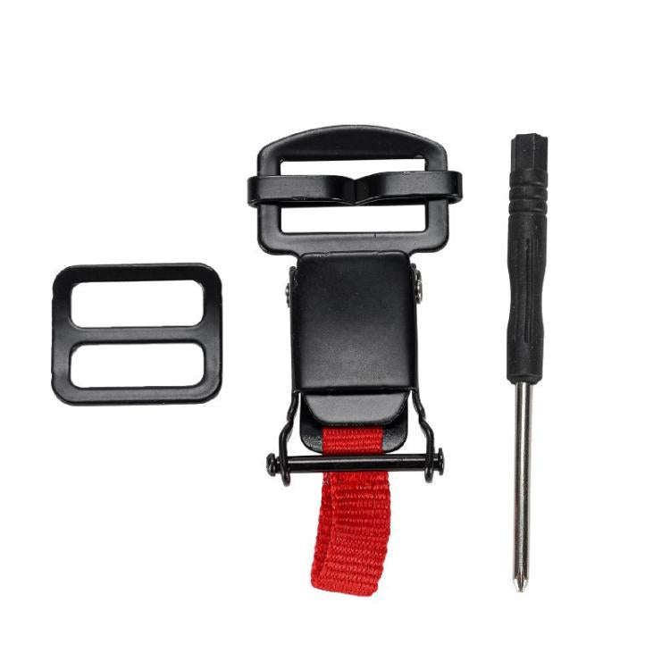 Motorcycle Helmet Buckle Double D-buckle Universal Quick Release Plastic Clip(Black)
