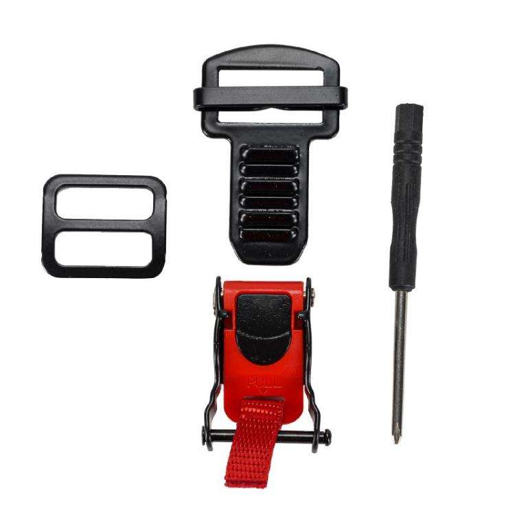 Motorcycle Helmet Buckle Double D-buckle Universal Quick Release Plastic Clip(Red)