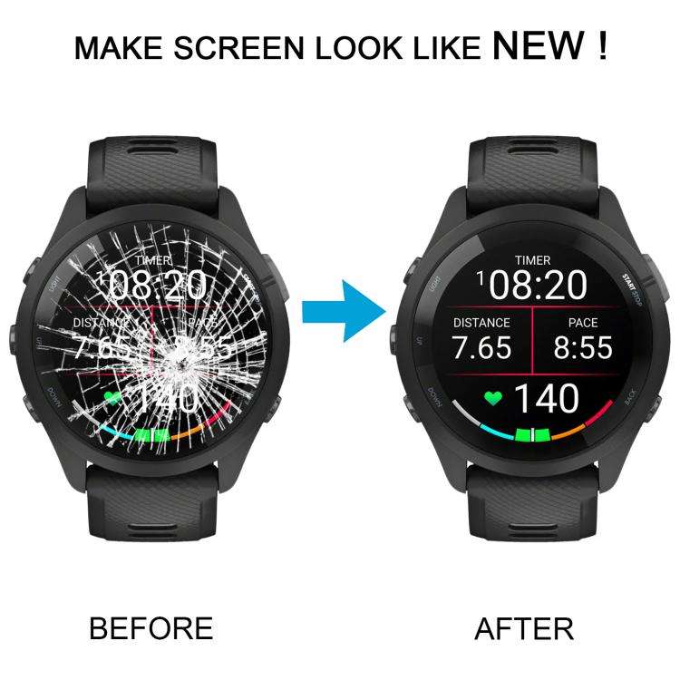 For Garmin Forerunner 265 46mm Original LCD Screen with Digitizer Full Assembly, Without NFC Sticker