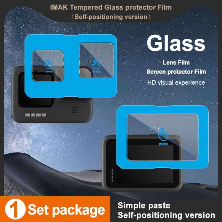 For GoPro HERO12 Black imak Tempered Glass Film with Camera Lens Film, Self-positioning Version