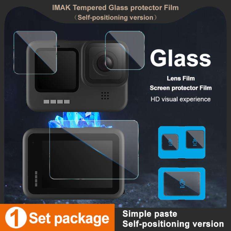 For GoPro HERO12 Black imak Tempered Glass Film with Camera Lens Film, Self-positioning Version