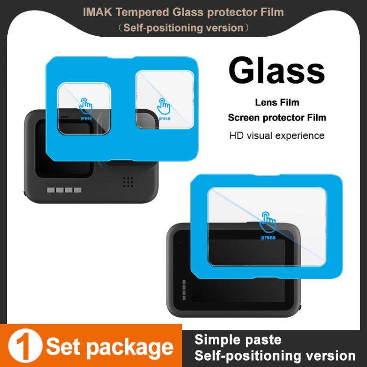 For GoPro HERO12 Black imak Tempered Glass Film with Camera Lens Film, Self-positioning Version