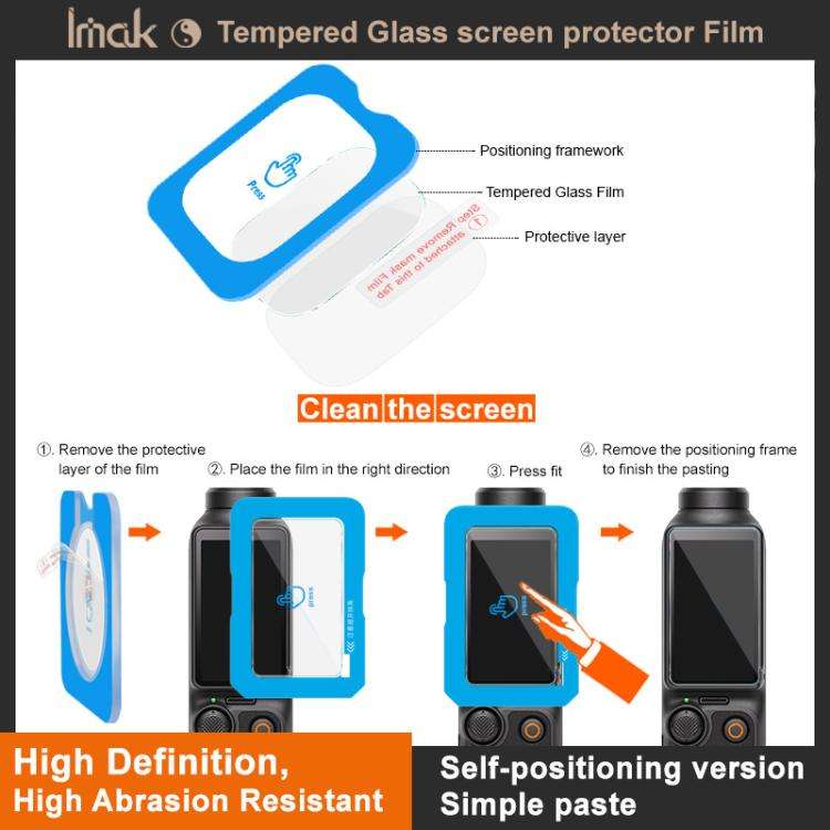 For GoPro HERO13 Black imak Tempered Glass Film with Camera Lens Film, Self-positioning Version