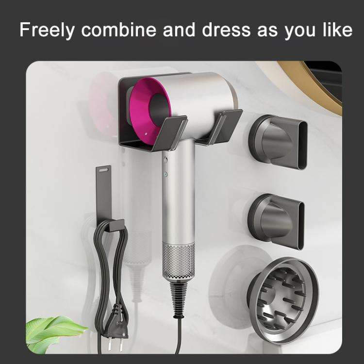 Aluminum Air Nozzle Stand For Dyson / Laifen Hairdryer(White)