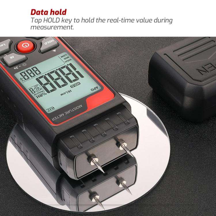 TASI TA661B Wood Moisture Meter Quickly Measure Moisture Content Tester Temperature Humidity Dete...