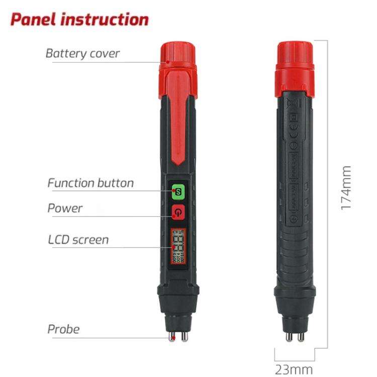TASI TA15A Car Brake Fluid Detection Pen Brake Fluid Tester(Black Red)