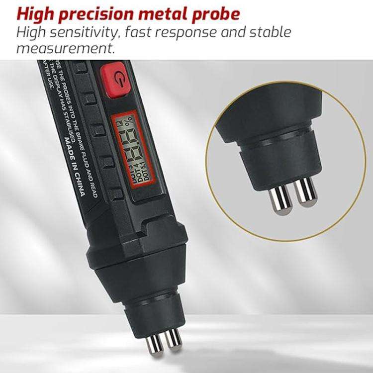 TASI TA15A Car Brake Fluid Detection Pen Brake Fluid Tester(Black Red)