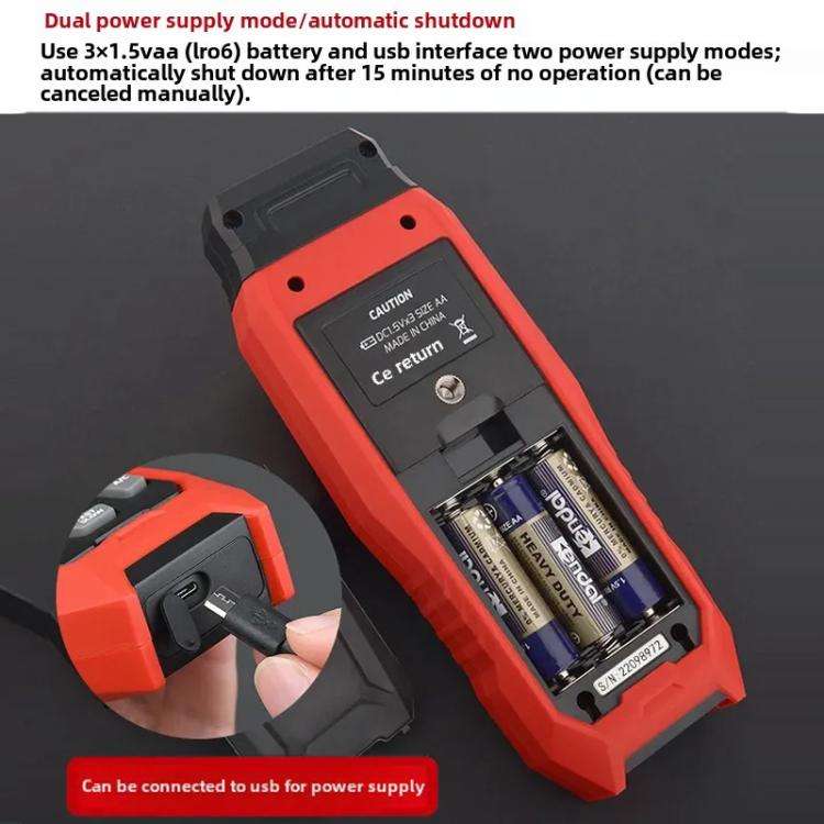 TASI Contact and Non-contact Dual Use Portable Measuring Speed Meter Digital Display Laser Tachom...