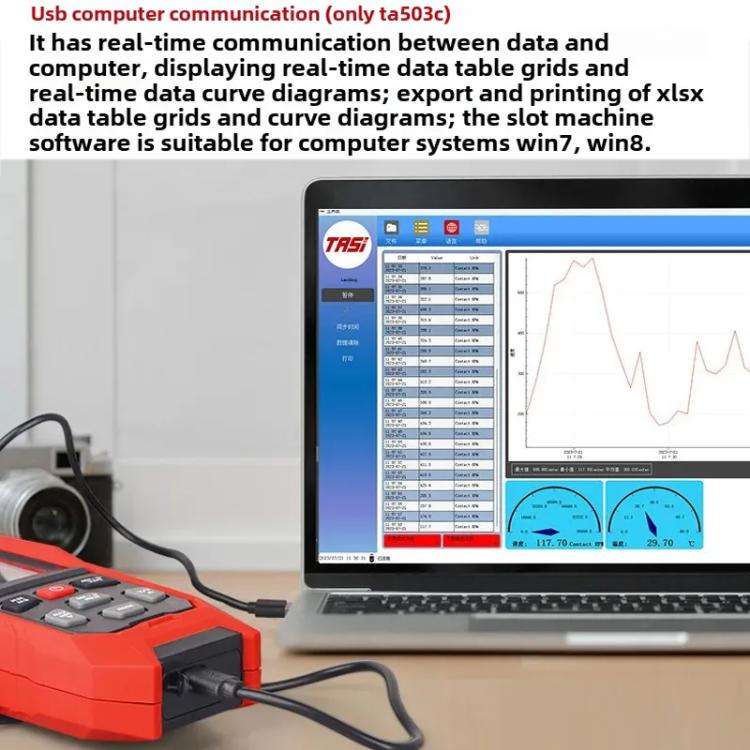 TASI Non-contact Portable Measuring Speed Meter Digital Display Laser Tachometer