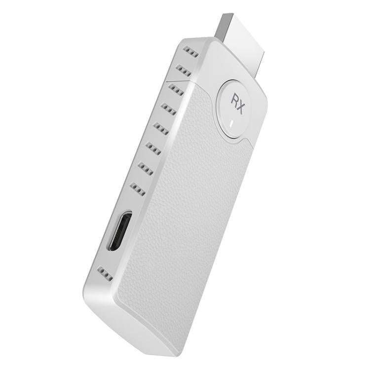 Q50 Leather Texture Wireless HDMI Video Transmitter and Receiver Extender Adapter(White)