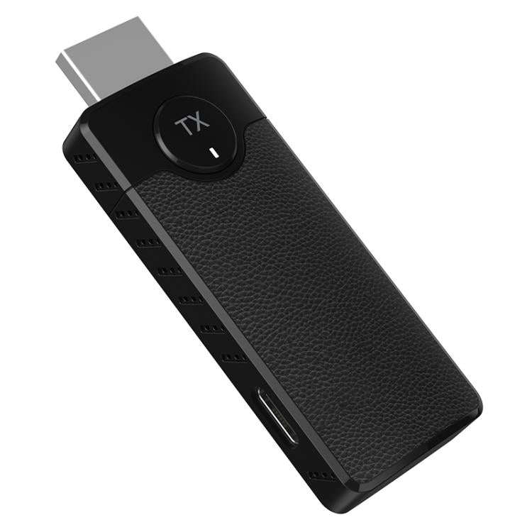 Q50 Leather Texture Wireless HDMI Video Transmitter and Receiver Extender Adapter(Black)