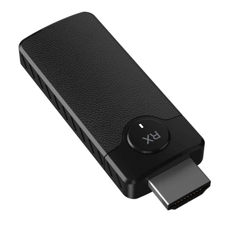 Q50 Leather Texture Wireless HDMI Video Transmitter and Receiver Extender Adapter(Black)