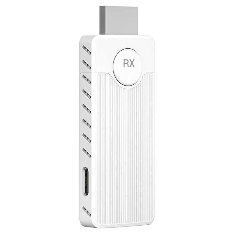Q50 Vertical Texture Wireless HDMI Video Transmitter and Receiver Extender Adapter(White)