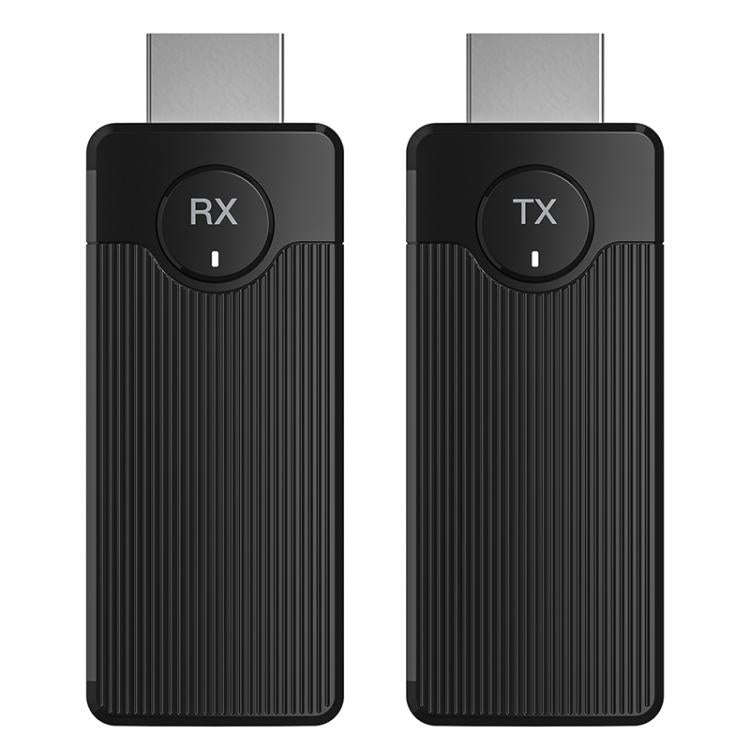 Q50 Vertical Texture Wireless HDMI Video Transmitter and Receiver Extender Adapter(Black)