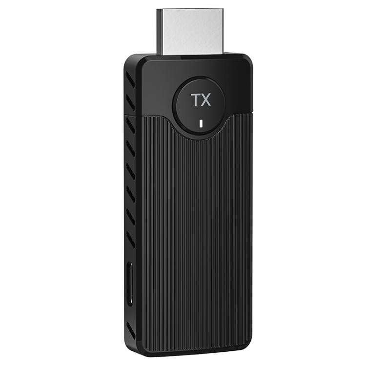 Q50 Vertical Texture Wireless HDMI Video Transmitter and Receiver Extender Adapter(Black)