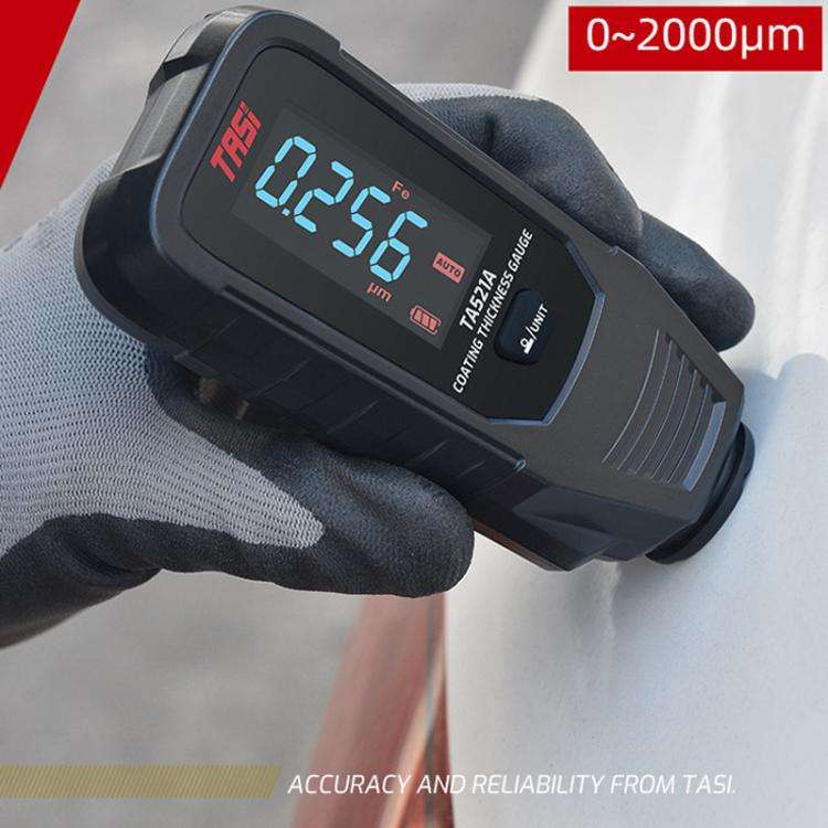 TASI TA521A Car Paint Film Meter Paint Surface Tester Coating Thickness Gauge(Black)