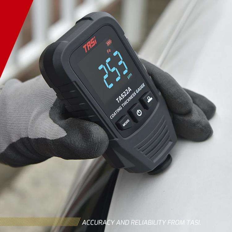TASI TA522A Car Paint Film Meter Paint Surface Tester Coating Thickness Gauge(Black)