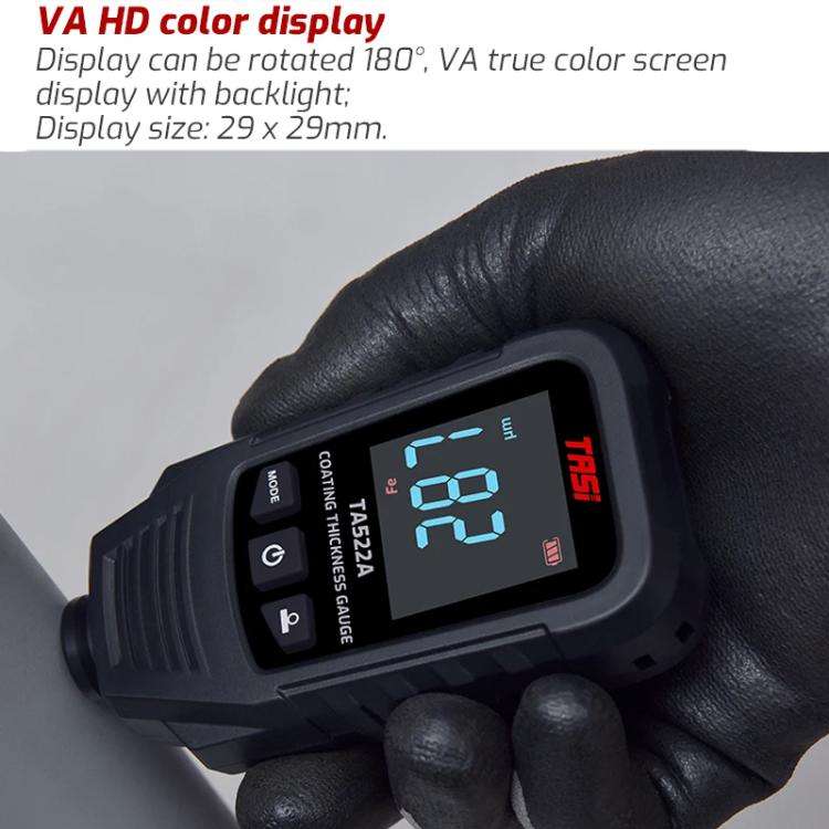 TASI TA522A Car Paint Film Meter Paint Surface Tester Coating Thickness Gauge(Black)