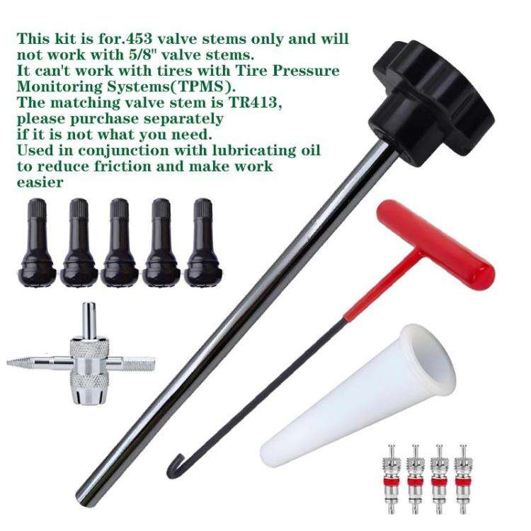 13pcs / Set Car Tire Repair Tool Valve Installation Tool Set(Red)