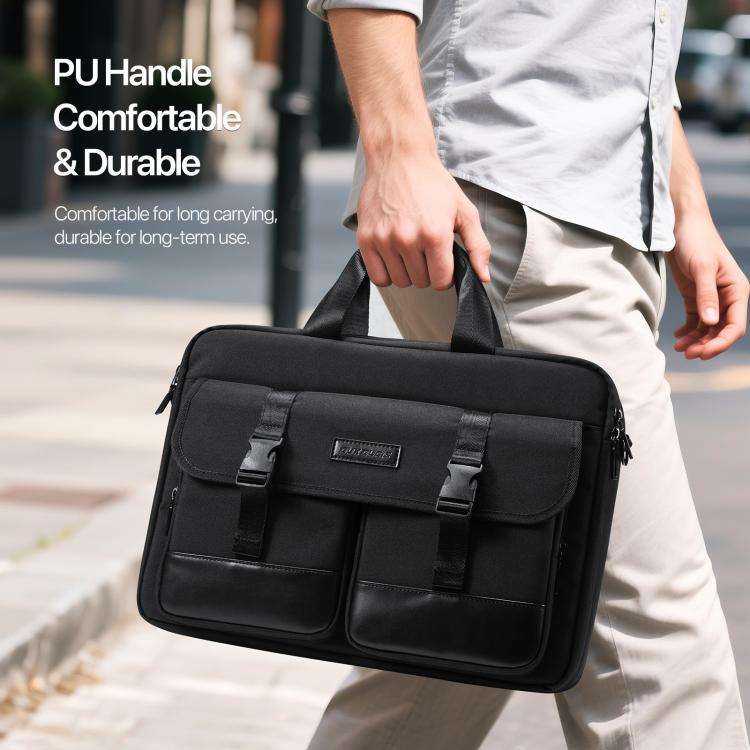 DUX DUCIS EDGE 14-15.4 inch Handbag Single Shoulder Laptop Bag(Black)