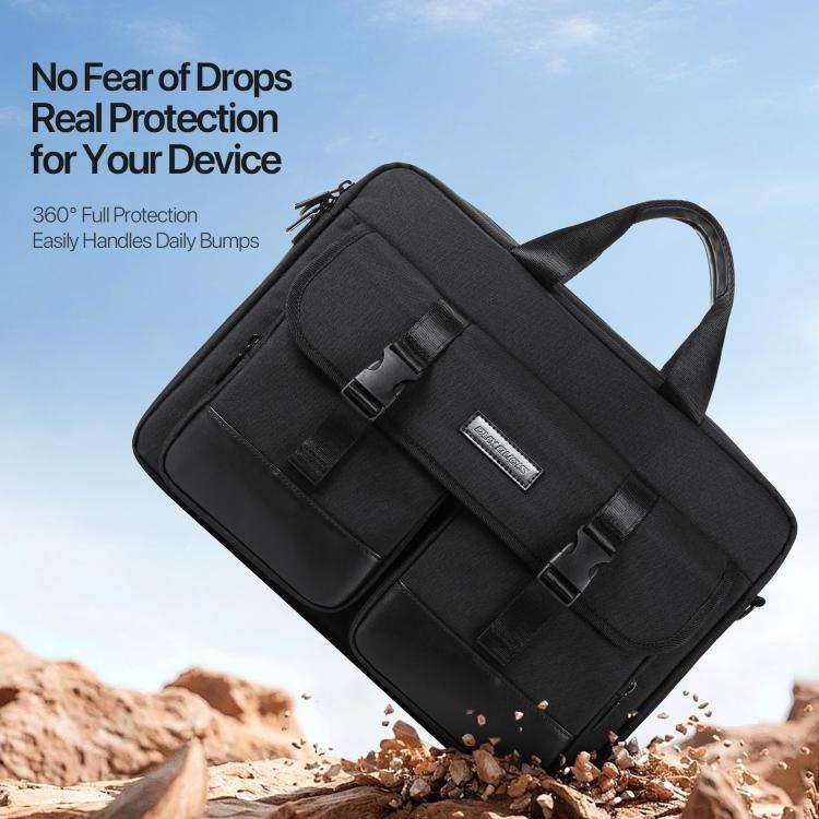 DUX DUCIS EDGE 14-15.4 inch Handbag Single Shoulder Laptop Bag(Black)
