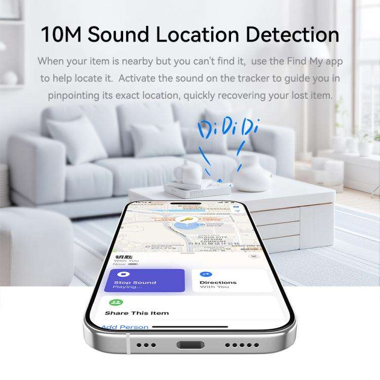 ROCK Tag Wireless Smart Tracker Positioning Anti-lost Device(Beige)
