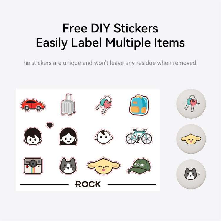 ROCK Tag Wireless Smart Tracker Positioning Anti-lost Device(Beige)