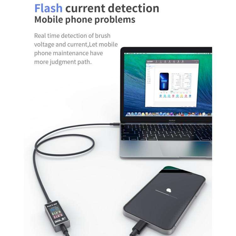 18 Kinds AV-Line Pro 1.2m Intelligent Detection Charging Data Cable, Interface:Type-C to Type-C
