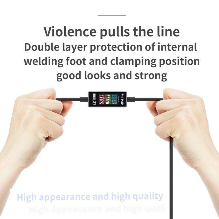 18 Kinds AV-Line Pro 1.2m Intelligent Detection Charging Data Cable, Interface:Type-C to Type-C