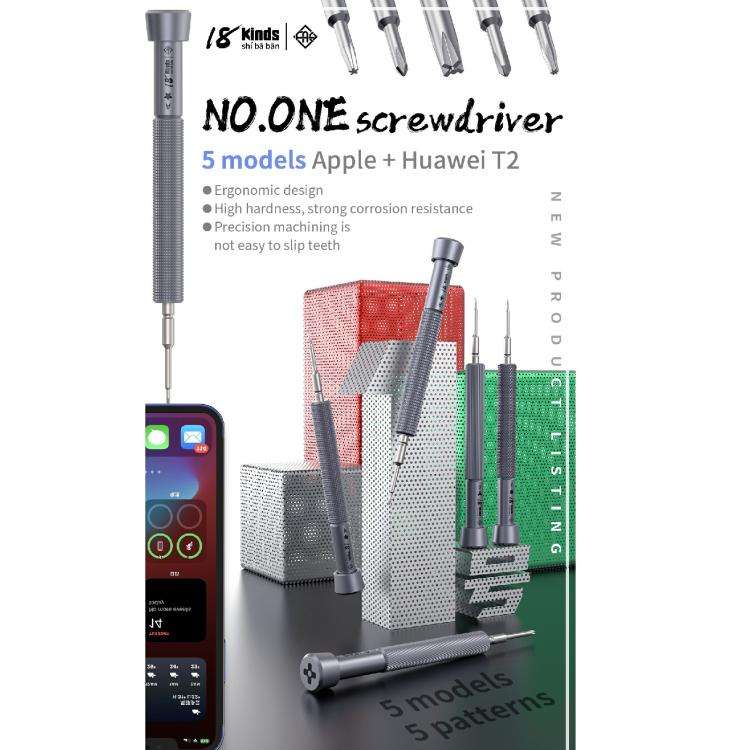 18 Kinds Precision Magnetic Super Hard Screwdriver, Model:C External Cross
