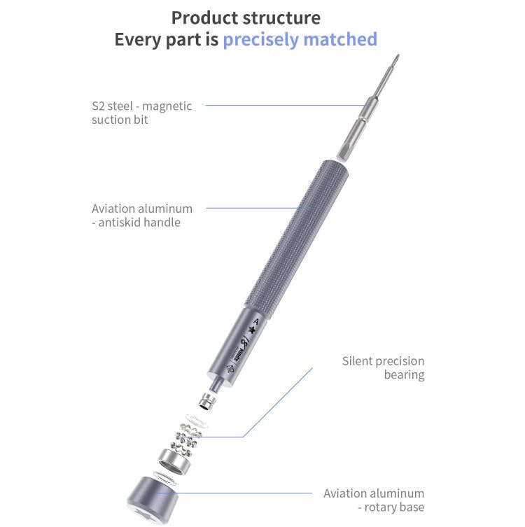 18 Kinds Precision Magnetic Super Hard Screwdriver, Model:C External Cross