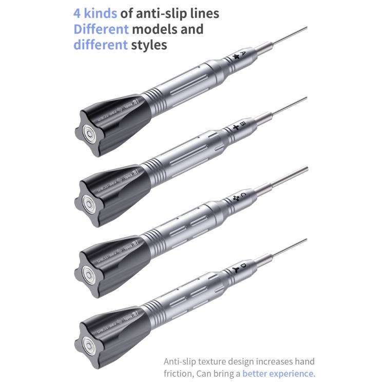 18 Kinds Aerospace 3D Anti-Slip Magnetic Screwdriver, Model:D Tri-Wing