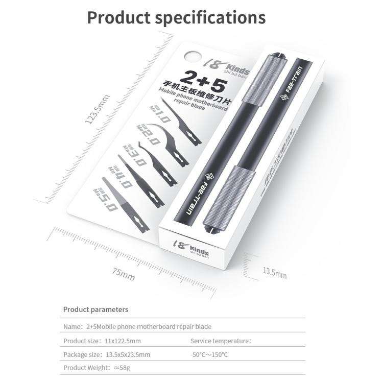 18 Kinds CPU NAND Chip Glue Removing Cleaning Repair Blades Kit