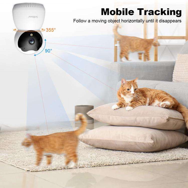 SriHome SH036 500W Pixel AI Smart HD Camera Supports Human Tracking(US Plug)