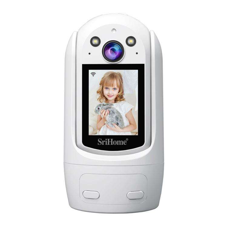 SriHome SH060 2MP 2.4 inch IPS Screen Smart IP Camera Supports Two-way Video Voice Call(EU Plug)