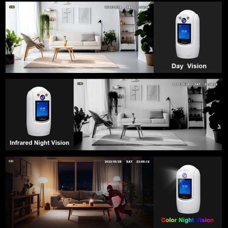 SriHome SH060 2MP 2.4 inch IPS Screen Smart IP Camera Supports Two-way Video Voice Call(EU Plug)