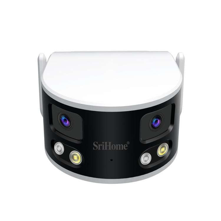 SriHome SH070 4MP Binocular Stitching Ultra-wide Angle Waterproof Camera Supports Full-color Nigh...