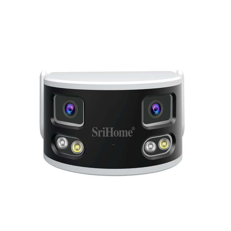 SriHome SH070 4MP Binocular Stitching Ultra-wide Angle Waterproof Camera Supports Full-color Nigh...