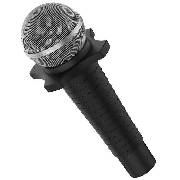 For Shure SM58 Without Switch Microphone Silicone Protective Cover(Black)