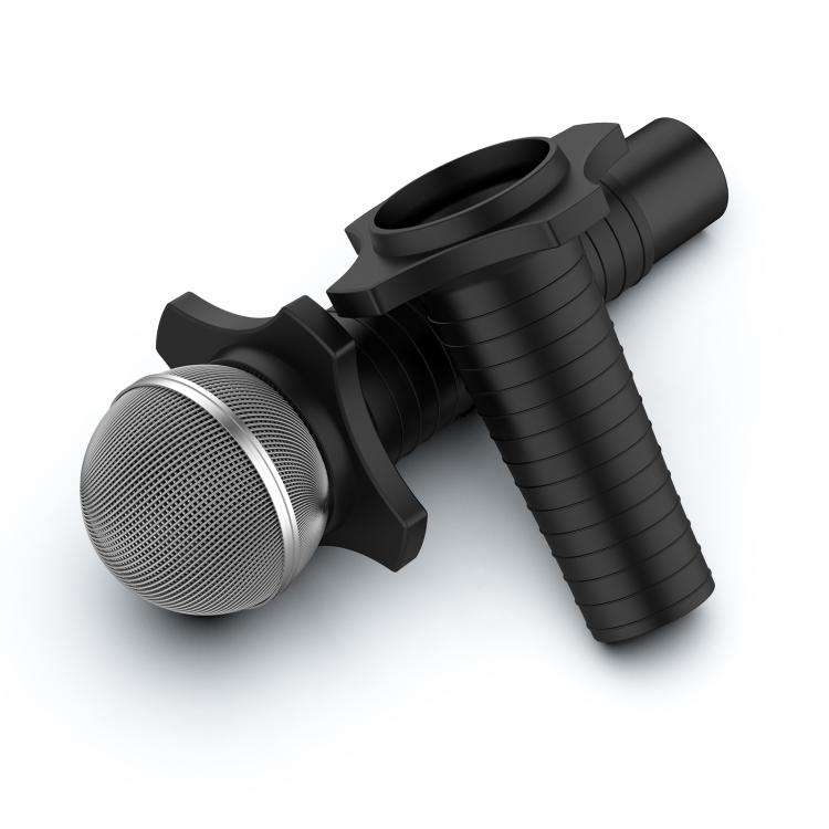 For Shure SM58 Without Switch Microphone Silicone Protective Cover(Black)