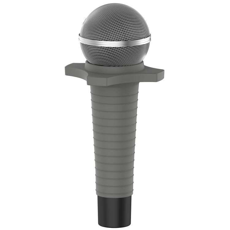 For Shure SM58 Without Switch Microphone Silicone Protective Cover(Dark Grey)