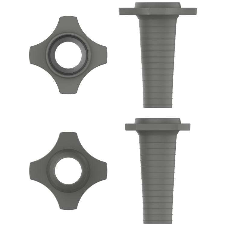 For Shure SM58 Without Switch Microphone Silicone Protective Cover(Dark Grey)