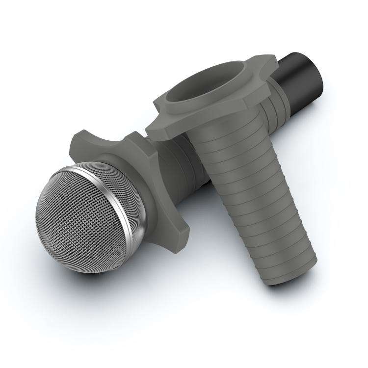 For Shure SM58 Without Switch Microphone Silicone Protective Cover(Dark Grey)
