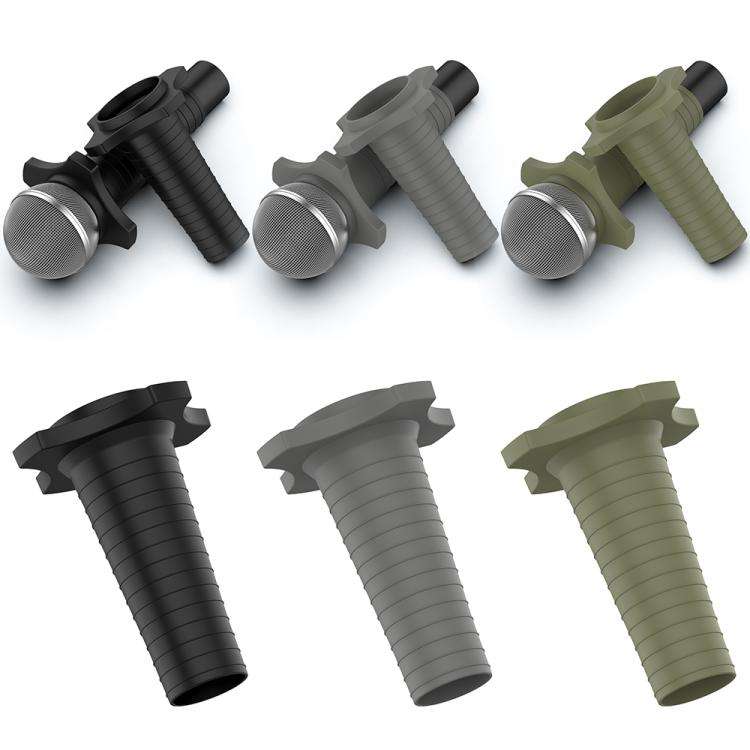 For Shure SM58 Without Switch Microphone Silicone Protective Cover(Dark Grey)