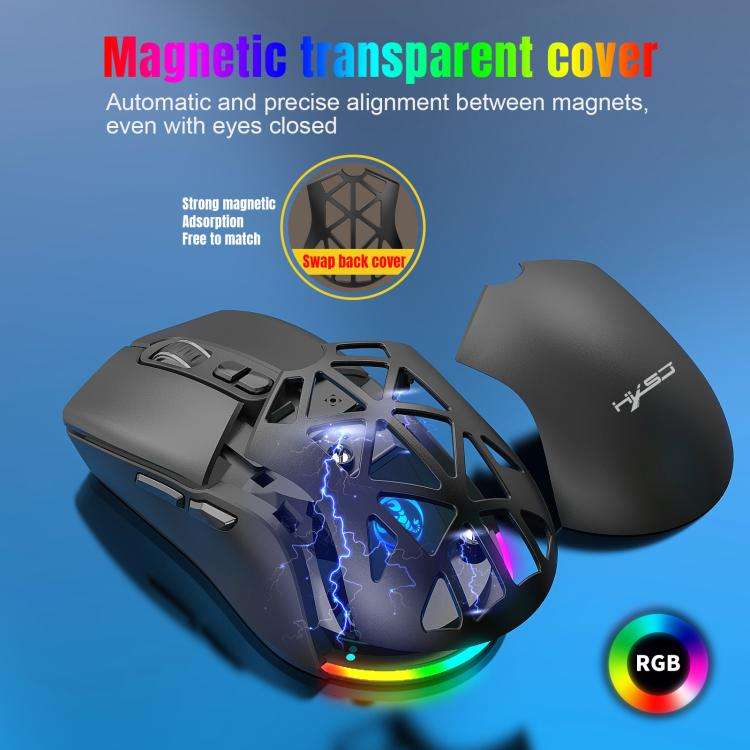 HXSJ T26 Dual Modes 2.4G BT5.1 Rechargeable Wireless Mouse(White)