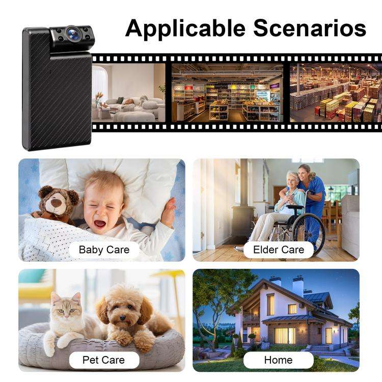 TN-5 1080P HD WIFI Mini Camera Video Recorder(Black)
