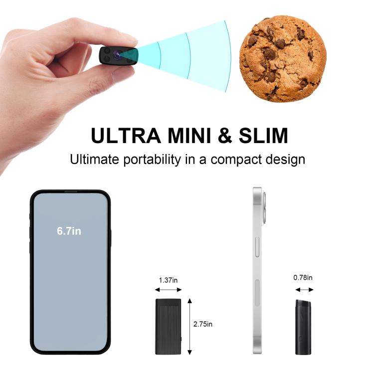 TN-6 Multifunctional HD WIFI Mini Camera Video Recorder(Black)